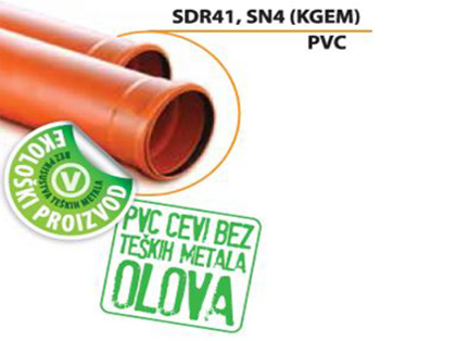 Sanitas Ecological pipe SDR 41, SN4 (PVC)